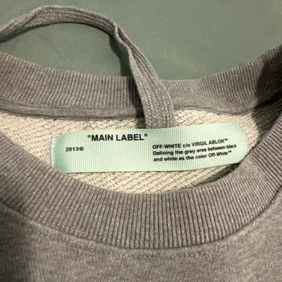 Off-White Men's Grey Crewneck L - Picture 3 of 5